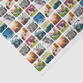 Papier Mousseline Papier Tissu 10 Photo Arrondi Blanc (Détail)