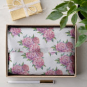 Papier Mousseline Papier Tissu(2) Set Peonies Blooming (Cadeau)