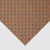 Papier Mousseline Papier Tissu À Motif Acorn Orange (Détail)