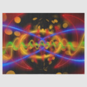 Papier Mousseline papier tissu abstrait néon (Recto)