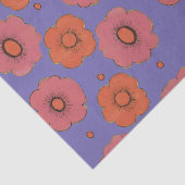 Papier Mousseline Papier Tissu Afro Poppies (Détail)