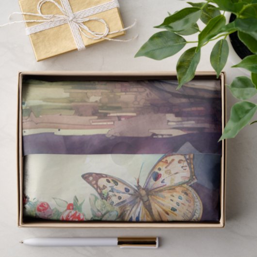 Papier Mousseline Papier Tissu Alice Découpage Aquarelle (Cadeau)