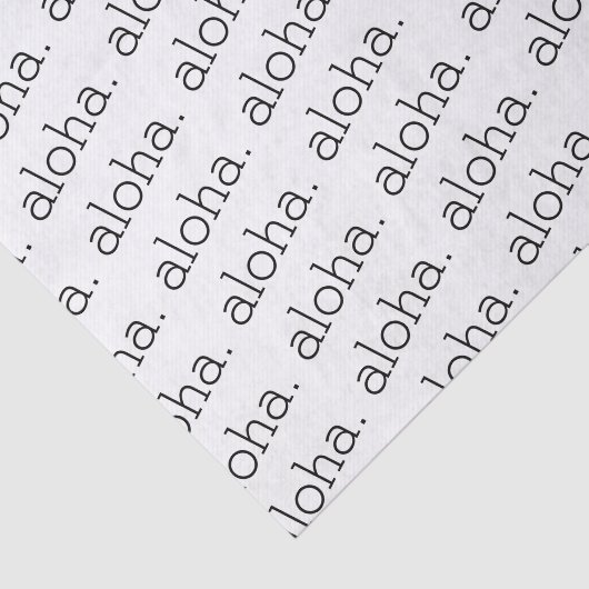 Papier Mousseline Papier Tissu Aloha (Détail)