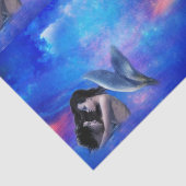 Papier Mousseline Papier Tissu Amour Sirène (Détail)