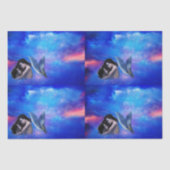 Papier Mousseline Papier Tissu Amour Sirène (Recto)