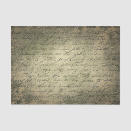 Papier Mousseline Papier Tissu Ancien Script (Recto)