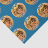 Papier Mousseline Papier Tissu Angel Et Étoiles (Détail)