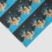 Papier Mousseline Papier Tissu Anges Neiges (Détail)