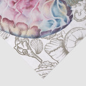 Papier Mousseline Papier Tissu Aquarelle (Détail)