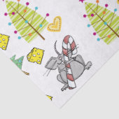 Papier Mousseline Papier Tissu Arbres de Noël, Fromage Souris (Détail)