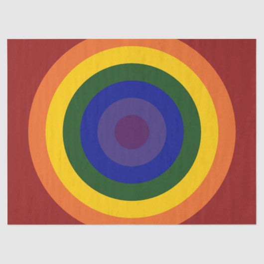 Papier Mousseline Papier Tissu Arc-en-ciel (Recto)