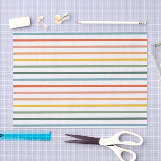 Papier Mousseline Papier Tissu Arc-En-Ciel (Artisanat)