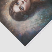 Papier Mousseline Papier Tissu Art Découpage Garden Maiden (Détail)