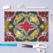 Papier Mousseline Papier Tissu avec design de couleurs Los Angeles (Artisanat)