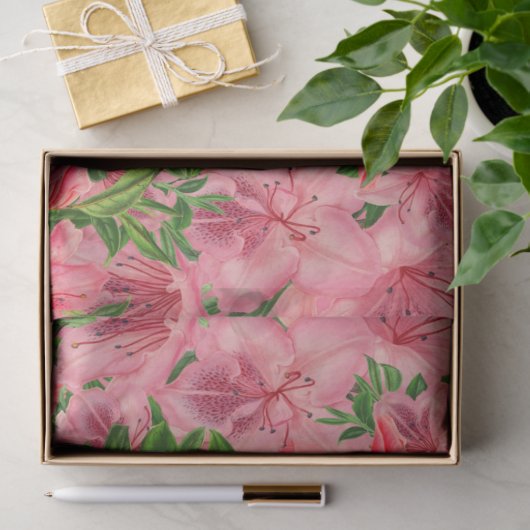 Papier Mousseline Papier Tissu Azalea Pretty Rose (Cadeau)
