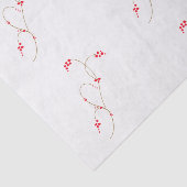 Papier Mousseline Papier Tissu Berry Rouge (Détail)