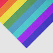 Papier Mousseline Papier tissu Big Rainbow Stripes (Détail)