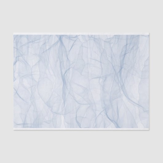 Papier Mousseline papier tissu bleu (Recto)