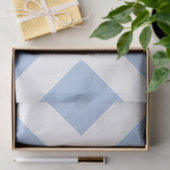 Papier Mousseline Papier Tissu bleu clair et blanc (Cadeau)