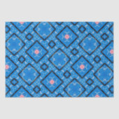 Papier Mousseline Papier Tissu Bleu Noir Perdu (Recto)