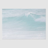Papier Mousseline Papier Tissu Bleu Ocean Wave (Recto)