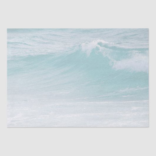 Papier Mousseline Papier Tissu Bleu Ocean Wave (Recto)