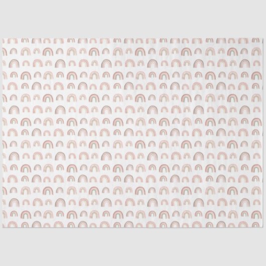 Papier Mousseline Papier Tissu Boho Rainbow (Recto)