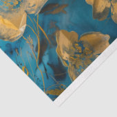 Papier Mousseline Papier Tissu Botanique En Fleur D'Or (Détail)