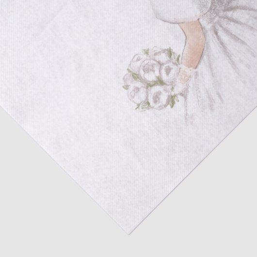 Papier Mousseline Papier Tissu Bride (Détail)