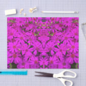 Papier Mousseline Papier Tissu Bright Rose/Purple Daisées (Artisanat)