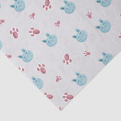 Papier Mousseline Papier Tissu Bunny - Joli Enveloppement Cadeau Lap (Détail)