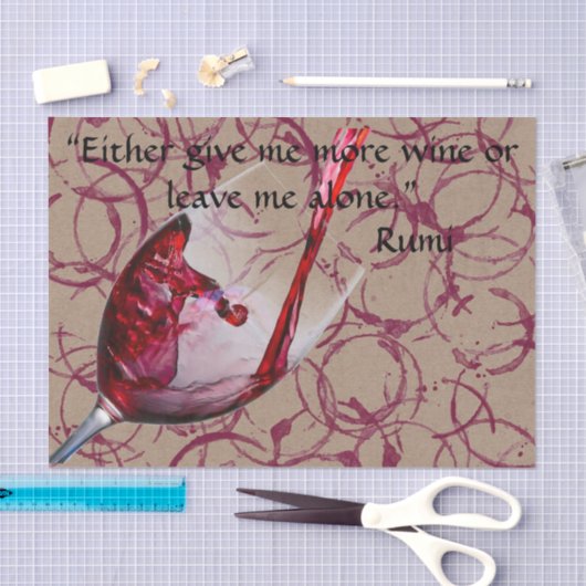 Papier Mousseline Papier Tissu Cadeau Vin (Artisanat)