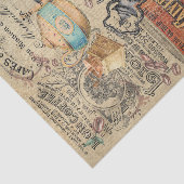 Papier Mousseline Papier Tissu Café vintage (Détail)