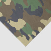Papier Mousseline Papier Tissu Camo (Détail)