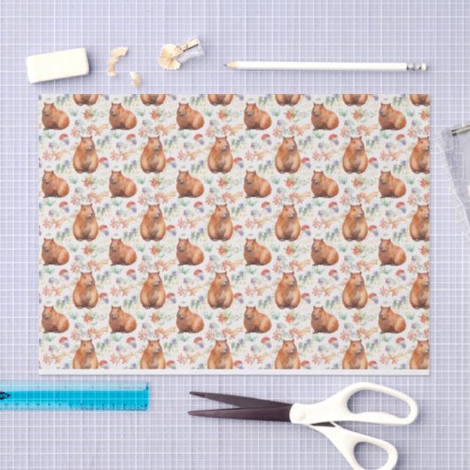 Papier Mousseline Papier Tissu Capybara (Artisanat)