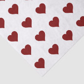 Papier Mousseline Papier Tissu CARDIAQUE ROUGE (Détail)