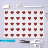 Papier Mousseline Papier Tissu CARDIAQUE ROUGE (Artisanat)