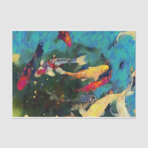 Papier Mousseline Papier Tissu Carpe Japonaise