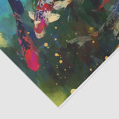 Papier Mousseline Papier Tissu Carpe Japonaise (Détail)