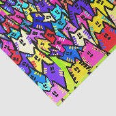 Papier Mousseline Papier Tissu CATS (Détail)