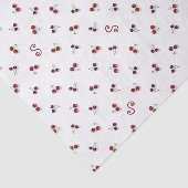 Papier Mousseline Papier Tissu Cerise (Détail)