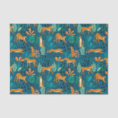 Papier Mousseline Papier Tissu Cheetah (Recto)