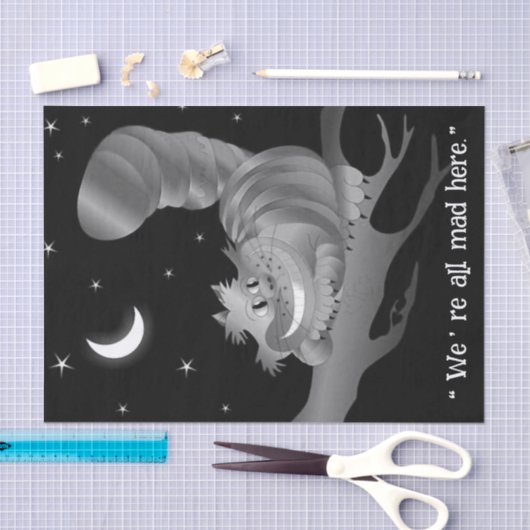 Papier Mousseline Papier Tissu Cheshire Cat (Artisanat)