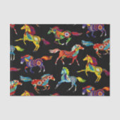 Papier Mousseline Papier Tissu Cheval (Recto)