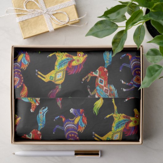 Papier Mousseline Papier Tissu Cheval (Cadeau)