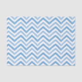 Papier Mousseline Papier Tissu Chevron Aquarelle Bleu (Recto)