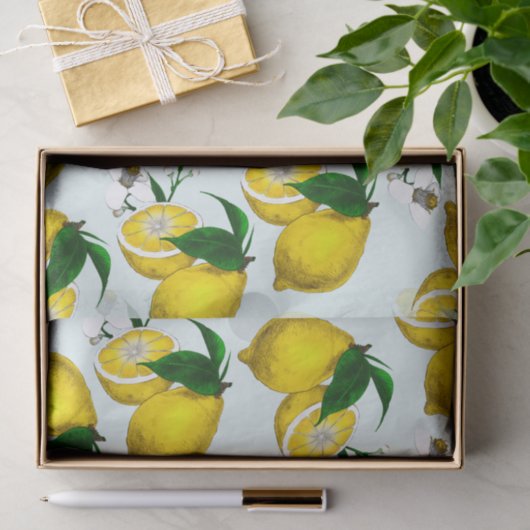 Papier Mousseline Papier Tissu Citron Cute (Cadeau)