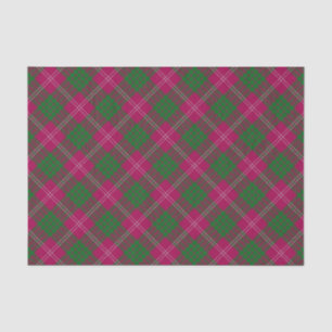 Papier Mousseline Papier Tissu Clan Crawford Tartan