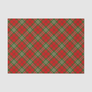 Papier Mousseline Papier Tissu Clan Scott Red Tartan