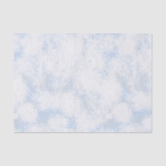 Papier Mousseline Papier Tissu Clouds & Ciel Blanc (Recto)